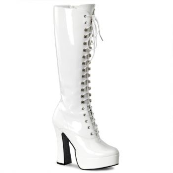 Knee Boot ELECTRA-2020 - Patent White