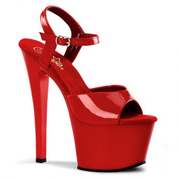 Platform High Heels SKY-309 - Patent Red