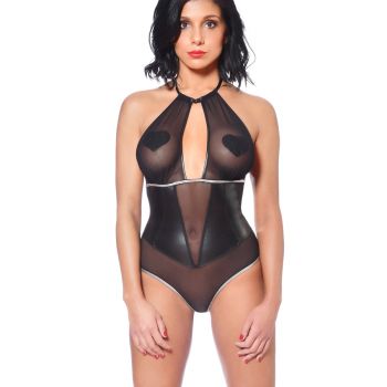 Mesh String Body with Wet Look Details