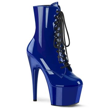 Platform Ankle Boots ADORE-1020 - Patent Royal Blue