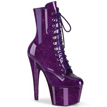 Platform Boots ADORE-1020GP - Glitter Purple