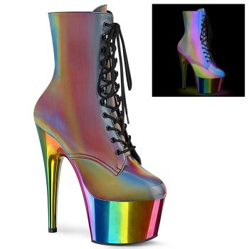Platform Heels ADORE-1020RC-REFL - Rainbow