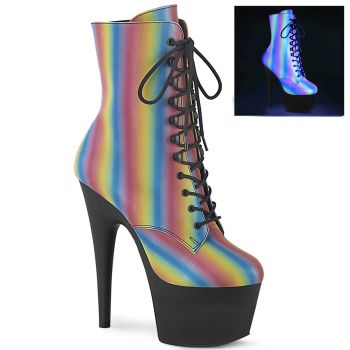 Platform Ankle Boots ADORE-1020REFL-02 - Rainbow
