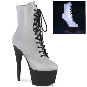 Platform Ankle Boots ADORE-1020REFL - Silver