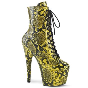 Snake Print Boots ADORE-1020SPWR -  Yellow