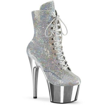 Platform Ankle Boots ADORE-1020SQ-02 - Silver