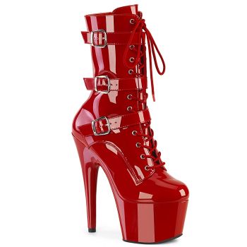 Platform Ankle Boots ADORE-1043 - Patent Red