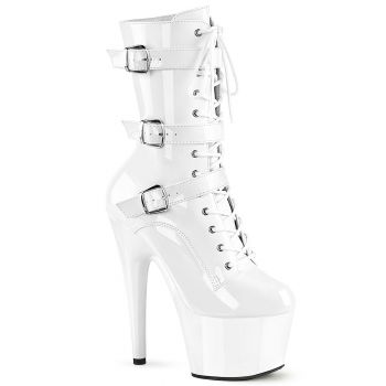 Platform Ankle Boots ADORE-1043 - Patent White