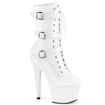 Platform Ankle Boots ADORE-1043 - PU White