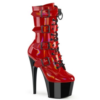 Platform Ankle Boots ADORE-1046TT - Patent Red