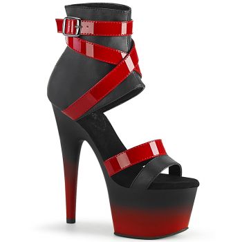 Platform High Heels ADORE-700-15 - Black / Red
