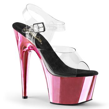 Platform High Heels ADORE-708 - Black / Baby Pink