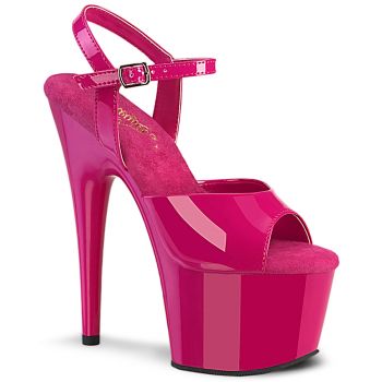 Platform High Heels ADORE-709 - Patent Hot Pink