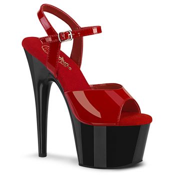 Platform High Heels ADORE-709 - Patent Red/Black