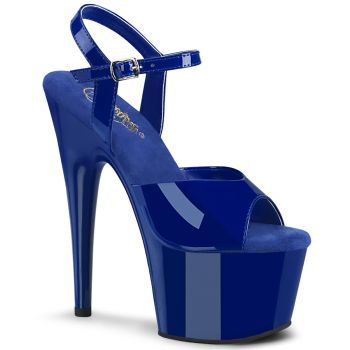 Platform High Heels ADORE-709 - Patent Royal Blue