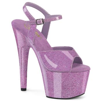 Platform High-Heeled Sandal ADORE-709GP - Glitter Lavender