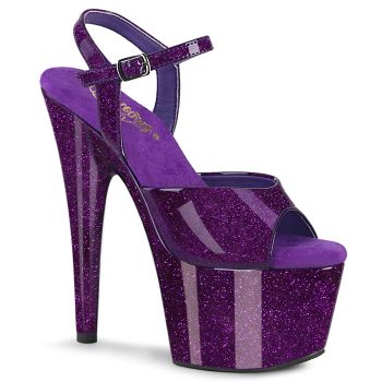 Platform High-Heeled Sandal ADORE-709GP - Glitter Purple