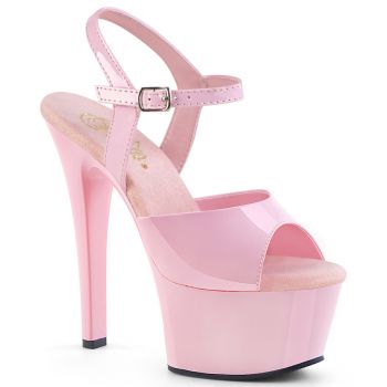 Platform High Heels ASPIRE-609 - Patent Baby Pink