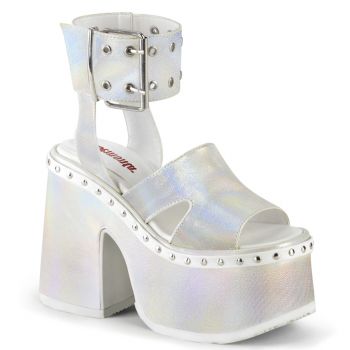 Gothic Sandal CAMEL-102 - Pearly White