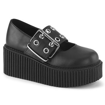 Platform Low Shoes CREEPER-230 - Black