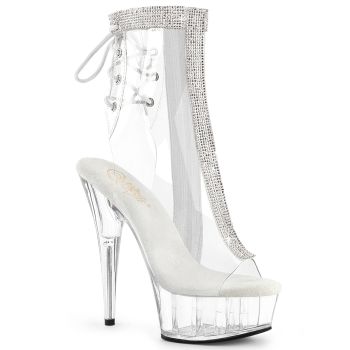 Platform Ankle Boots DELIGHT-1018C-2RS - Clear