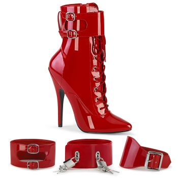 Extreme High Heels DOMINA-1023 - Patent Red