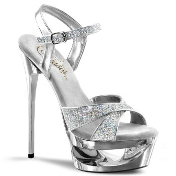 Platform Sandals ECLIPSE-619G - Silver/Silver Glitter