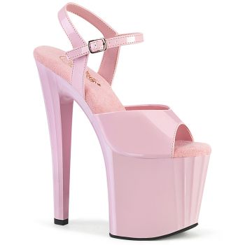 Platform High Heels ENCHANT-709 - Patent Baby Pink