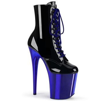 Platform Ankle Boots FLAMINGO-1020 - Black/Blue