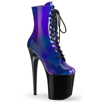 Extreme Platform Heels FLAMINGO-1020SHG - Blue/Purple