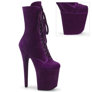 Extreme Platform Heels FLAMINGO-1045VEL - Velvet Purple