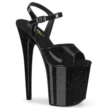 Extreme Platform Heels FLAMINGO-809GP - Glitter Black
