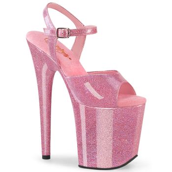 Extreme Platform Heels FLAMINGO-809GP - Glitter Baby Pink