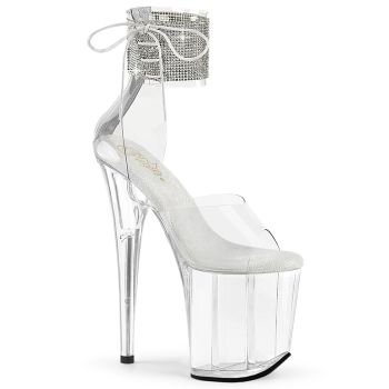 Extreme Heels FLAMINGO-824RS - White/Clear