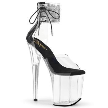 Extreme Heels FLAMINGO-824RS - Black/Clear