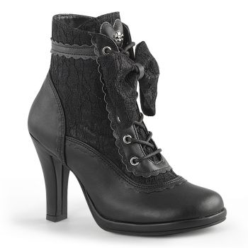 Gothic Ankle Boots GLAM-200 - Black*