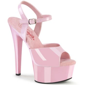 Platform High Heels GLEAM-609 - Patent Baby Pink