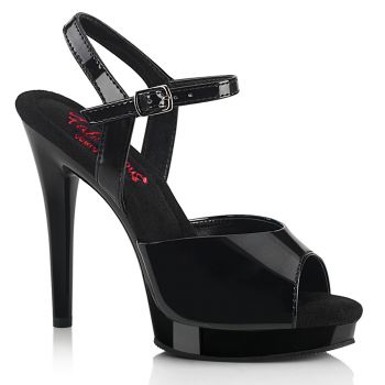 High-Heeled Sandal GLORY-509 - Patent Black