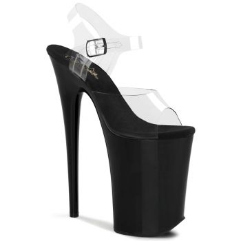 Extreme Platfrom Heels  INFINITY-908 - Black/Clear
