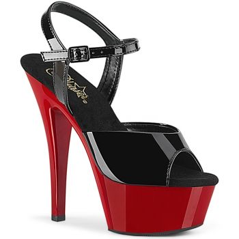 Platform High Heels KISS-209 - Black/Red