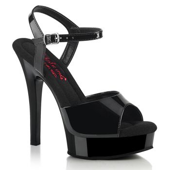 High-Heeled Sandal MAJESTY-509 - Patent Black