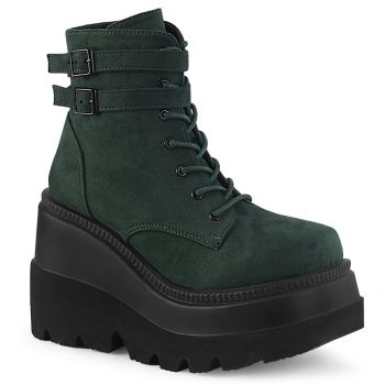 Plateau Ankle Boots SHAKER-52 - Smaragdgrün