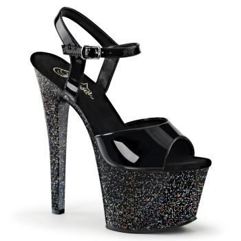 Stiletto High Heels SKY-309MG - Black/Glitter