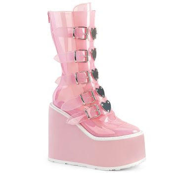 Platform Boots SWING-230C - TPU Baby Pink