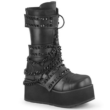 Gothic Platform Boots TRASHVILLE-138 - Black