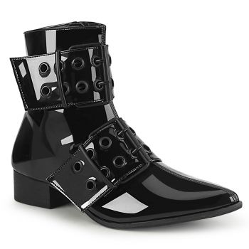 Ankle Boots WARLOCK-55 - Patent Black
