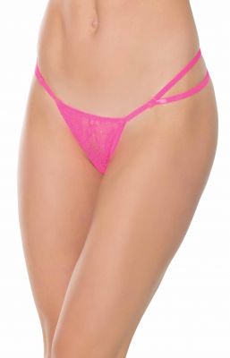 Low Rise String - Neon Hot Pink