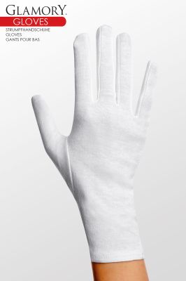 Strumpfhandschuhe aus Baumwolle - Weiß