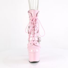 Platform Bootie ADORE-1013MST - Patent Baby Pink