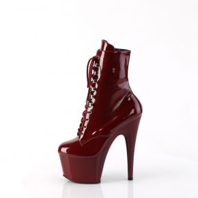 Platform Ankle Boots ADORE-1020 - Patent Burgundy